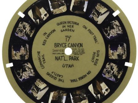 Bryce Canyon - View-Master BLUE-RING Reel - 1940 s - vintage - (BR-17n) Cheap