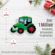 Green Tractor Toy Christmas Ornament Supply