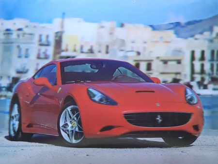 Red Ferrari - 3D Lenticular Poster - 12x16 Print - New Discount