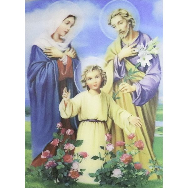 Holy Family - 3D Lenticular Poster - 12x16 Print - New Online