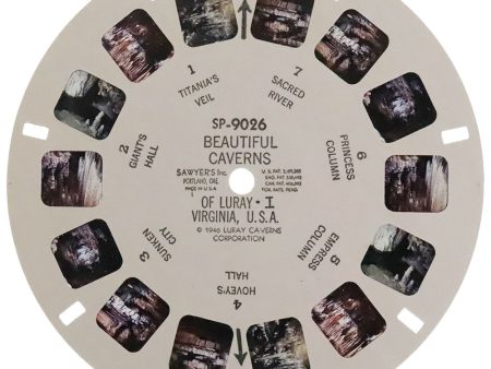 Beautiful Caverns of Luray I, Virginia USA - View-Master SP Reel - 1946 -vintage - (SP-9026) Supply