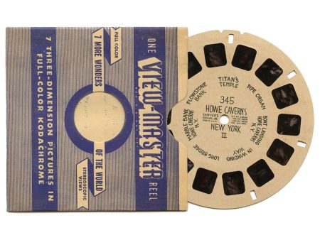 Howe Caverns - View-Master Hand-Lettered Reel - 1944 - vintage - (HL-345n) Fashion