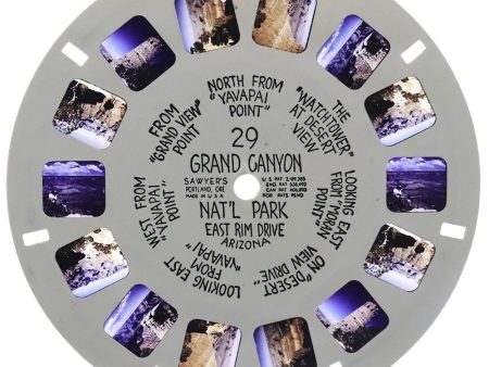 Grand Canyon, Arizona  - View-Master Hand-Lettered Reel - vintage - (HL-29n) Supply