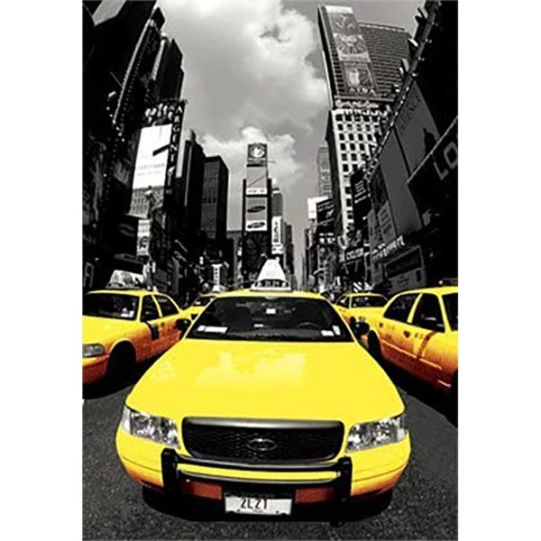 New York City Cabs - 3D Lenticular Poster - 12x16 Print - New For Sale