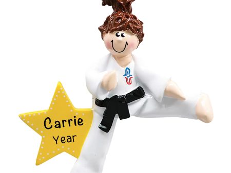 Karate Girl Personalized Ornament Fashion