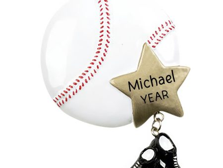 Baseball Star Christmas Ornament For Sale