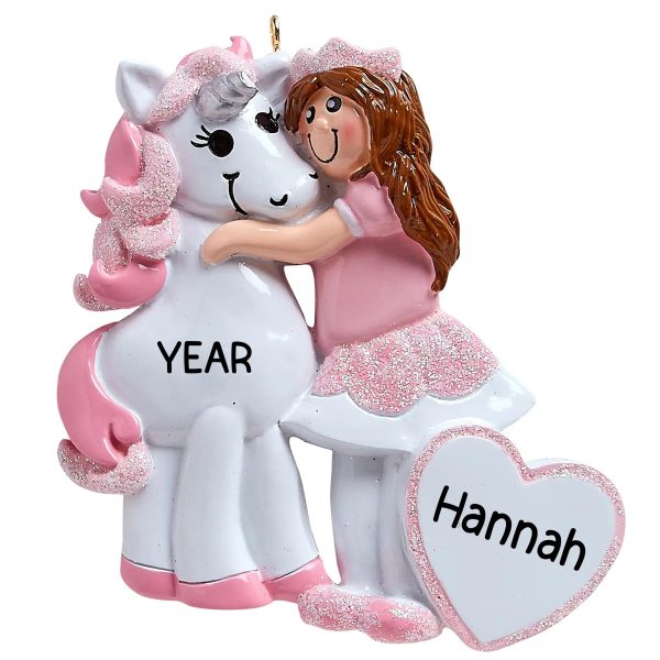 Princess & Unicorn Christmas Ornament Online