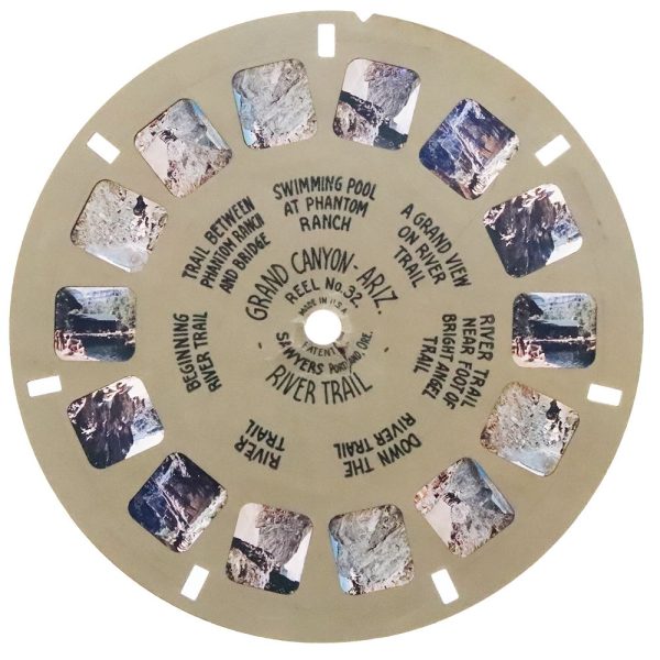 Grand Canyon River Trail, Arizona  - View-Master Hand-Lettered Reel - vintage - (HL-32c) Supply