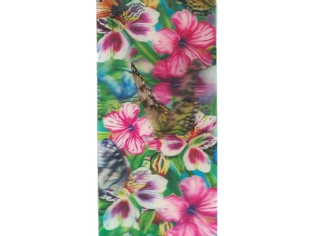 FLOWER WITH BUTTERFLIES - 3D Lenticular Bookmark - NEW For Sale