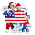 Patriotic Family of 3 Personalized Ornament Sale