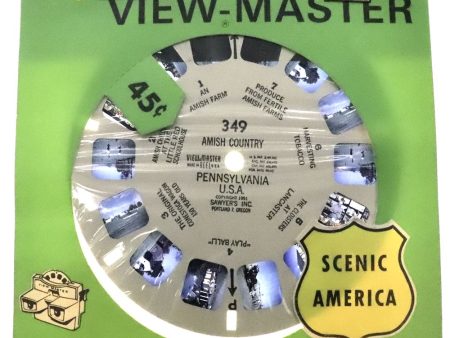 Amish Country - Pennsylvania - View-Master Scenic America Reel - 1951 - vintage - 349 Hot on Sale