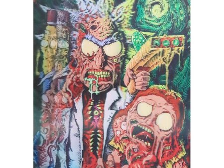 Rick & Morty Monsters - 3D & Flicker Lenticular Poster - 12x16 - NEW Sale