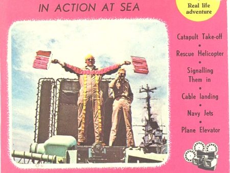 Aircraft Carrier in Action at Sea - View-Master 3 Reel Packet - 1956 - vintage - 760ABC-BS3 Online