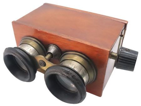 3D Wood Slide Viewer for 45x107mm glass & film slides - fully functioning - vintage Sale