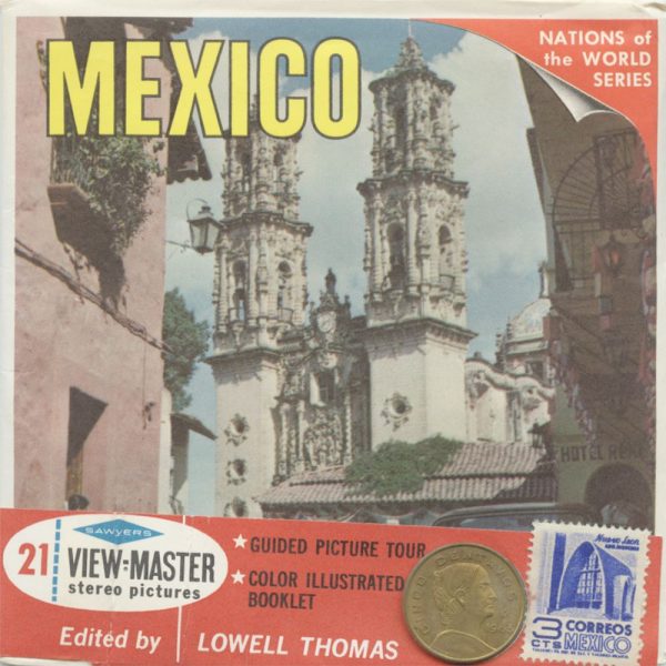 Mexico- View-Master 3 Reel Packet - Coin & Stamp - Nations of the World - vintage - B001-S6B Cheap