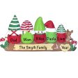 Gnomes Family of 5 Christmas Ornament For Sale