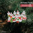 Personalized Snowman Family of 11 Christmas Ornament Discount