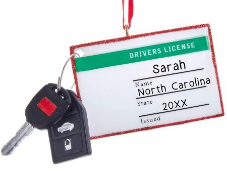 Drivers License And Keys Christmas Ornament Discount