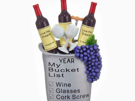 Wine Bucket List Christmas Ornament Hot on Sale