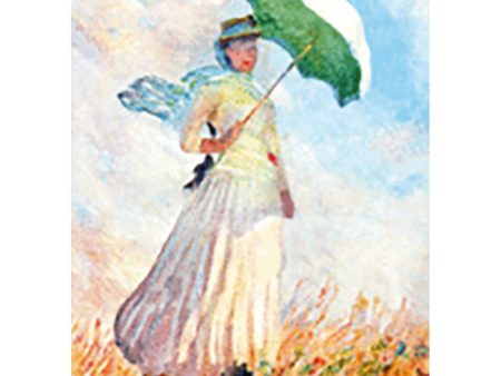 Claude Monet - Woman with a Parasol -3D Lenticular Postcard Greeting Card - NEW Online now