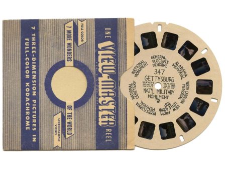 Gettysburg Nat l Military Monument - View-MasterHand Letter Reel - vintage - (HL-347n) For Discount