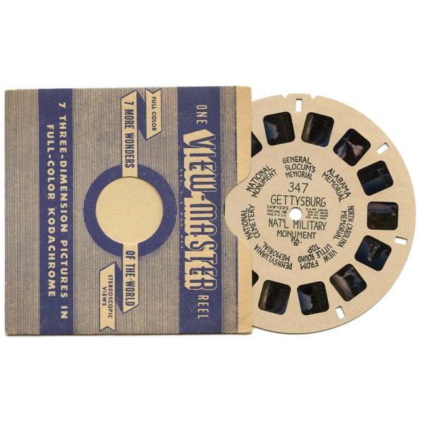 Gettysburg Nat l Military Monument - View-MasterHand Letter Reel - vintage - (HL-347n) For Discount