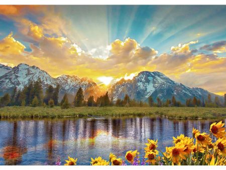 Teton Range, Wyoming - 3D Lenticular Postcard Greeting Card - NEW For Cheap