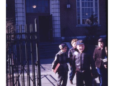 3D Original Kodachrome 2 Stereo Realist Slides - School Letting Out - 1955-1956 - vintage For Discount