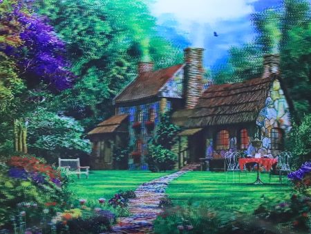 Cottage Scenery - 3D Lenticular Poster - 12x16 Print - New For Sale