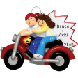 Motorcycle Couple Christmas Ornament For Discount