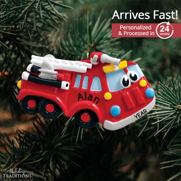 Fire Truck Toy Personalized Ornament For Discount