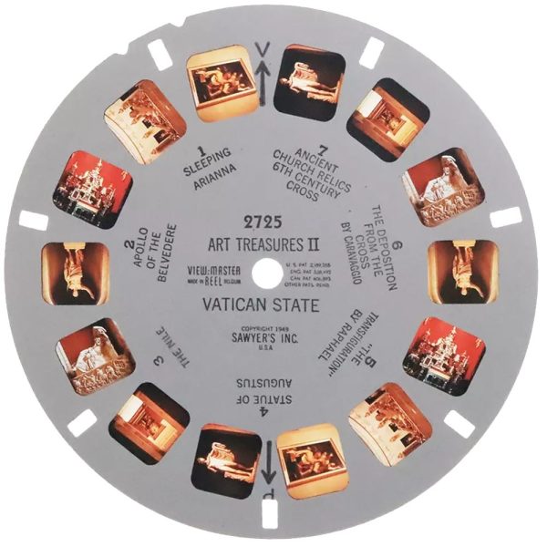 Art Treasures II - Vatican State - View-Master Single Reel - 2725 - vintage Online Sale