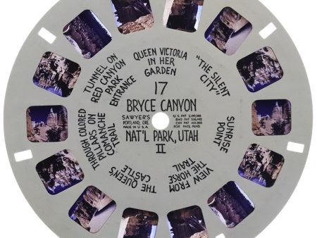 Bryce Canyon Nat l Park, Utah - View-Master Hand-Lettered Reel - vintage - (HL-17n) Fashion