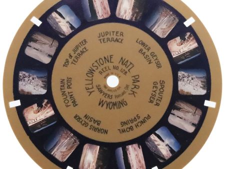 Yellowstone Nat l Park - Wyoming - View-Master Blue-Ring Reel - vintage - (BR-128c) Fashion