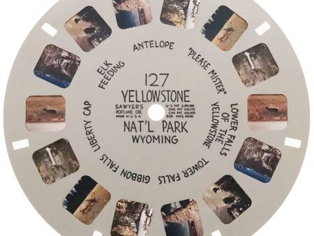 Yellowstone Nat l Park - Wyoming - View-Master Hand-Lettered Reel - vintage - (HL-127n) Fashion