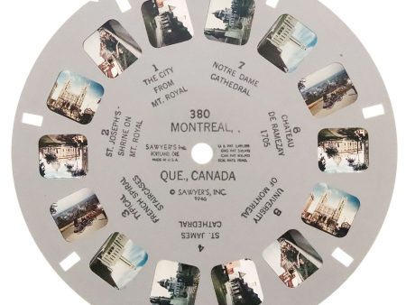 Montreal - Que., Canada -View-Master Printed Reel - vintage  - 1946 - (REL-380) on Sale