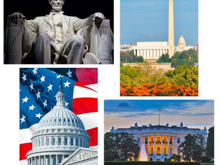 4 - Washington DC Attractions - 3D Lenticular Postcards  Greeting Cards - NEW Online Hot Sale