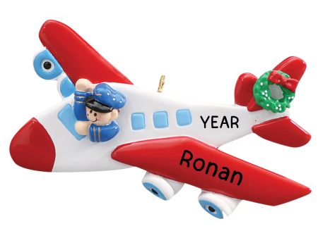 Airplane Pilot Christmas Ornament on Sale