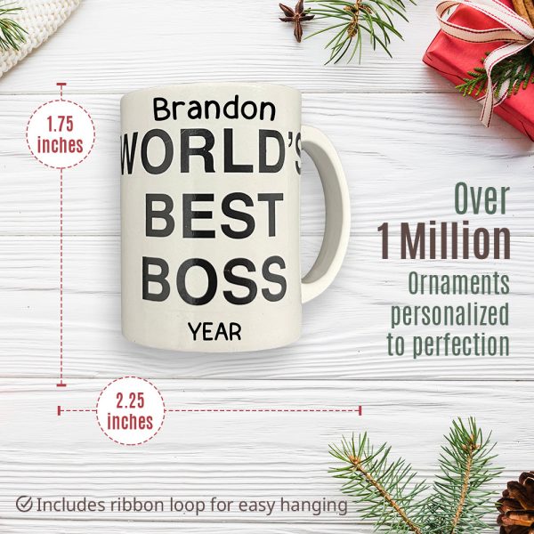 The Office Best Boss Coffee Mug Personalized Ornament Cheap