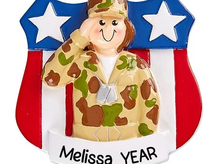 Army Girl Military Personalized Ornament Online Sale