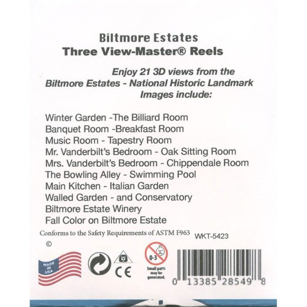 Biltmore Estate - View-Master 3 Reel Set - AS NEW - 5423 For Discount