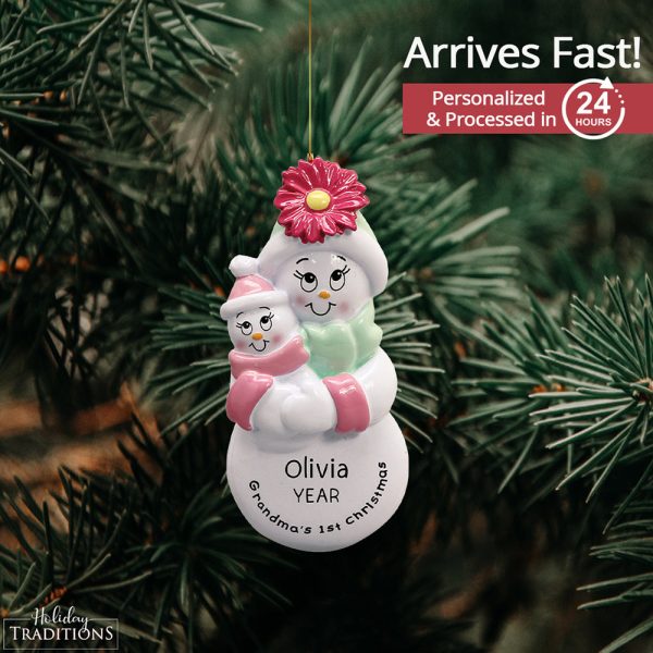 Grandma s 1st Christmas Ornament - Pink Cheap