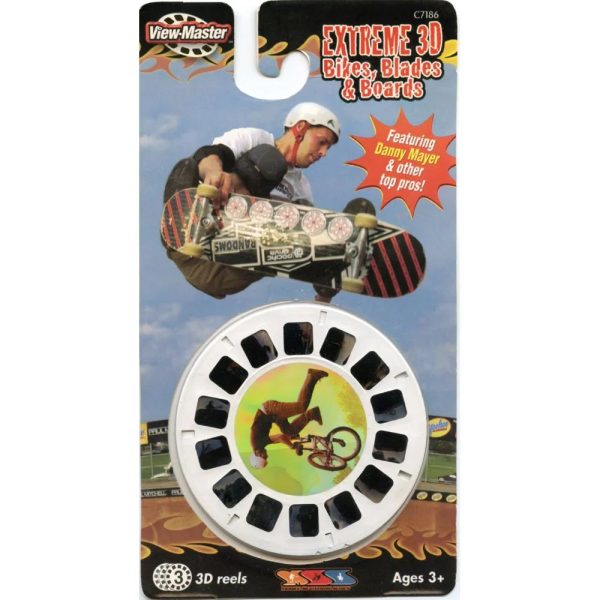 Extreme 3D bikes, Blades & Boards - View-Master - 3 Reels on Card -Opened (C7186-o) Cheap