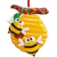 Honey Bees Couple Christmas Ornament Fashion