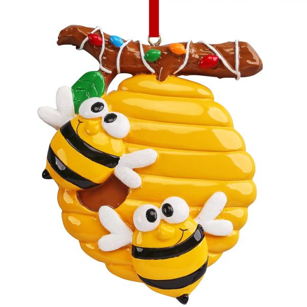 Honey Bees Couple Christmas Ornament Fashion