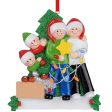 Decorating The Tree Family of 4 Christmas Ornament For Discount