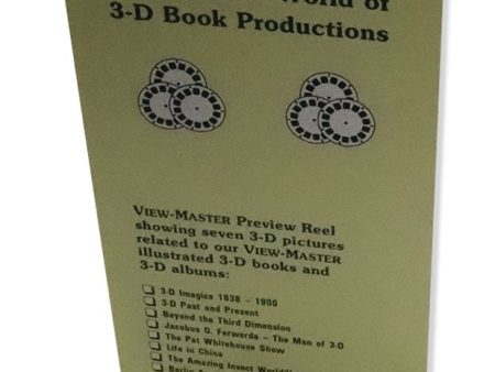 3D Book Publications View-Master Preview Reel -  Images- NEW Online