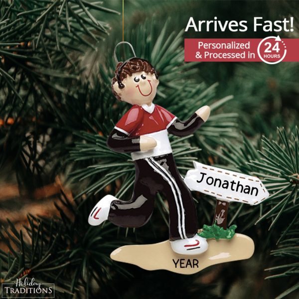 Guy Runner Christmas Ornament For Sale