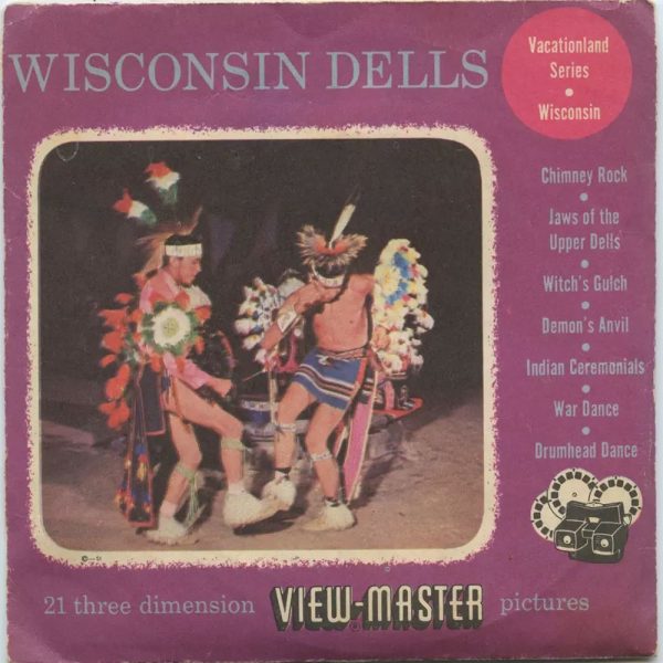 Wisconsin Dells - View-Master 3 Reel Packet - vintage - 124-A,B,C-S3 For Cheap