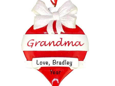 Grandma Red Christmas Ornament For Sale